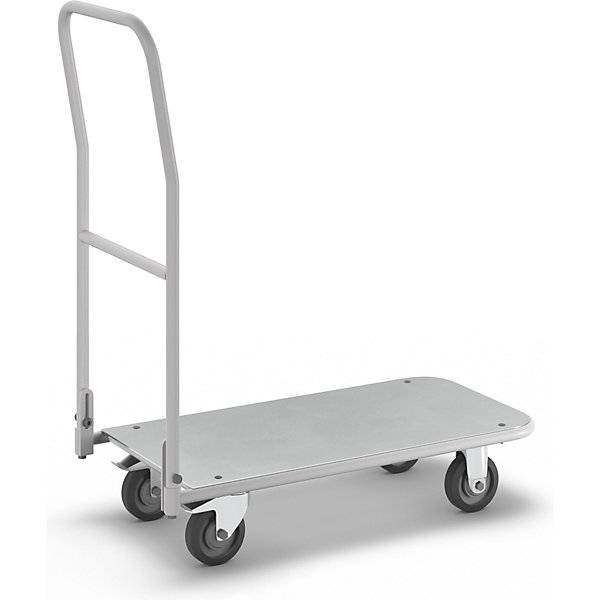 ESD-Plattformwagen Ladeflächen-LxB 850 x 430 mm klappbarer Schiebebügel. TAKKT Industrial & Packaging GmbH-0
