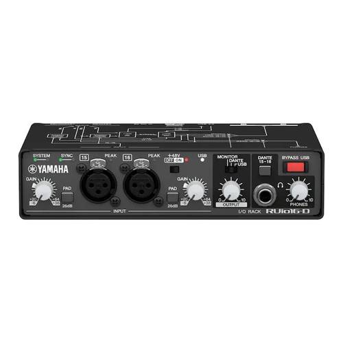 YAMAHA RUio16-D - I/O-Rackgerät mit integrierter Dante-/USB-/ANALOG-Unterstützung (inkl. VST Rack Pro Software Lizenz)-0