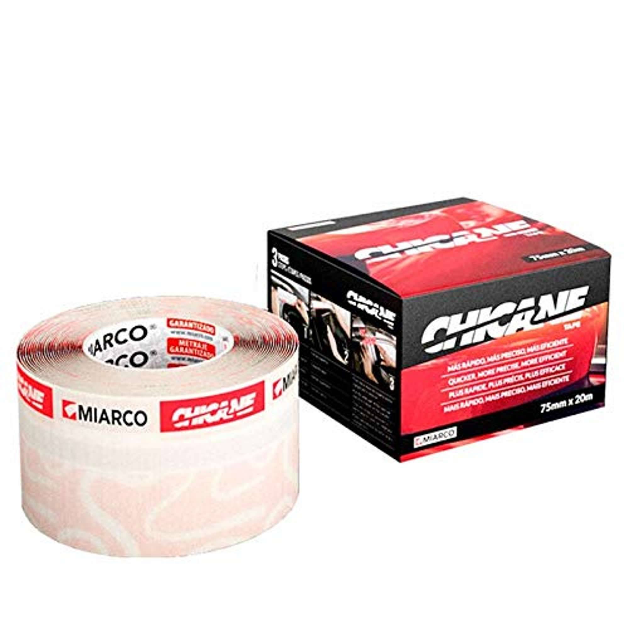 miarco Chicane Karosserie-Abdeckband, 20 m x 75 mm, mehrfarbig-0