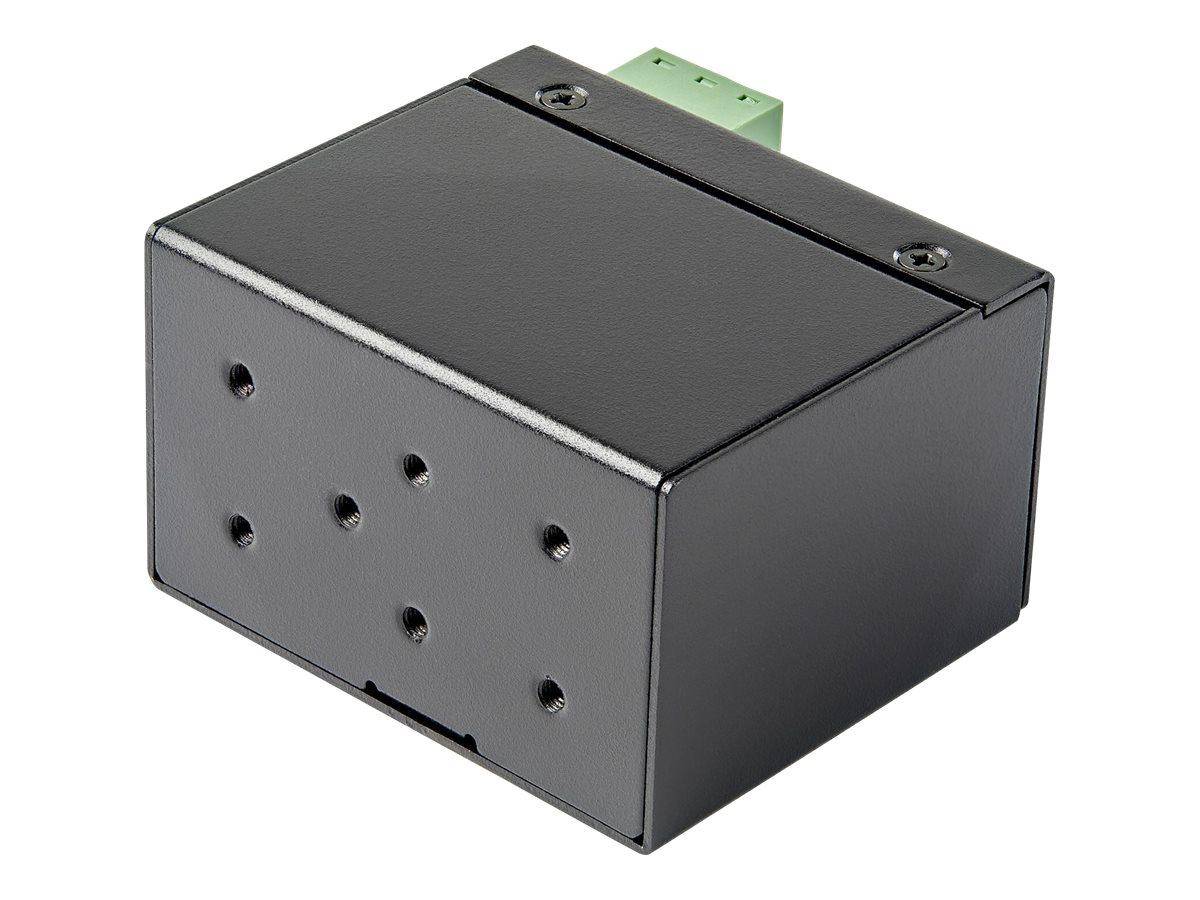 STARTECH.COM PoE+ Industrial Media Converter 30W - Medienkonverter LWL - SM/MM Glasfaser auf Kupfer Gigabit Mini IP-30-1