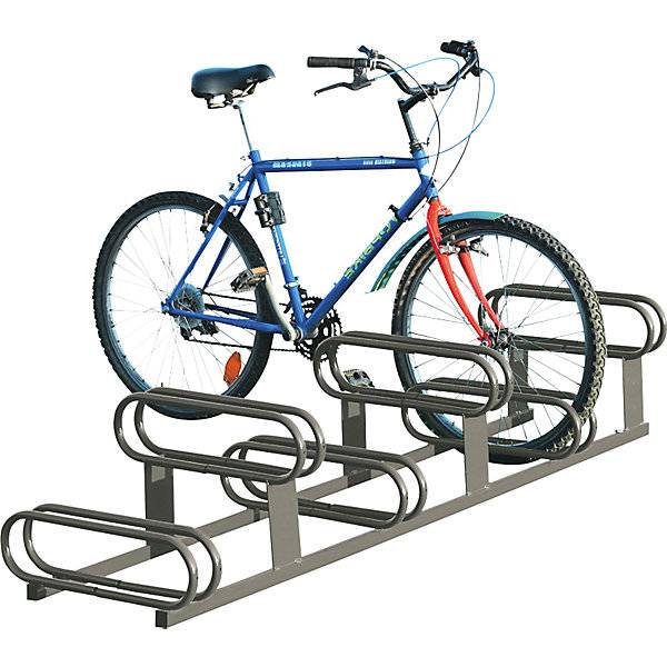 Fahrradständer höhenversetzt 6 Stellplätze grau. SPL Deutschland GmbH 68873549-0
