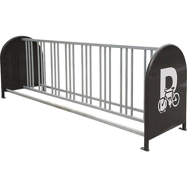 Fahrradständer mit 16 Plätzen seitliche Infoschilder feuerverzinkt. SPL Deutschland GmbH 68874549-0