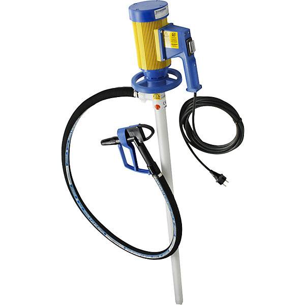Elektrisches Fasspumpen-Set für hochaggressive Chemikalien IP24 112 l/min 16 m Höhe. Jessberger GmbH 65673549