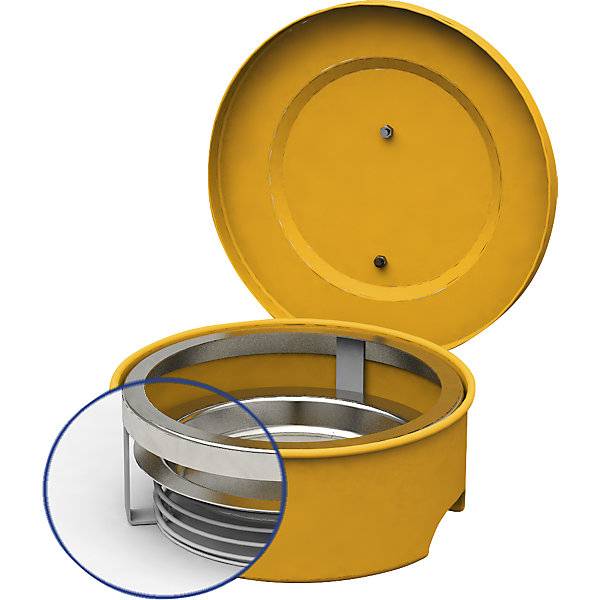 Kleinteilereiniger mit Erdungsanschluss Stahl beschichtet Inhalt 2 l. Denios SE 69032249-4