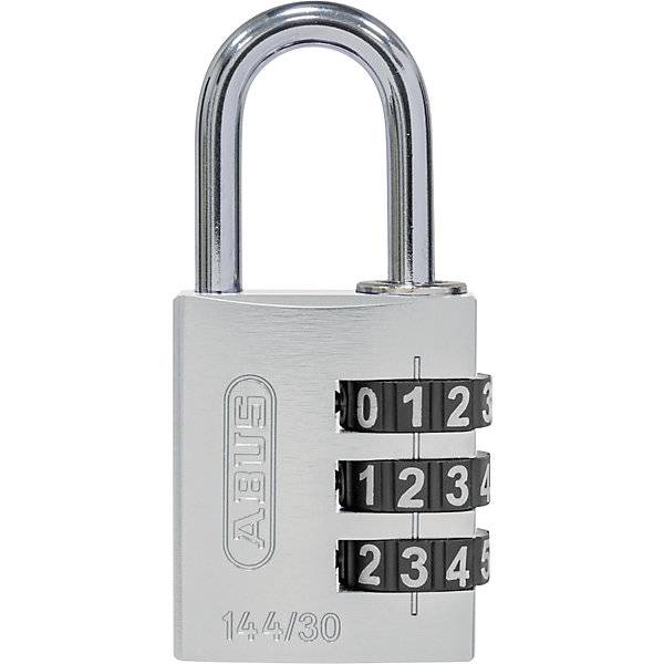 Zahlenschloss Aluminium mit verstellbaren Code 144/30 VE 6 Stk silber. ABUS | August Bremicker Söhne
