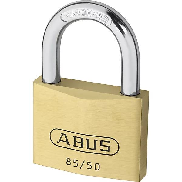 Vorhängeschloss 85/50 Lock-Tag VE 6 Stk Messing. ABUS 65145449-1
