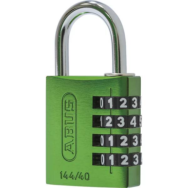 Zahlenschloss Aluminium mit verstellbaren Code 144/40 VE 6 Stk grün. ABUS | August Bremicker Söhne Bremicker-0
