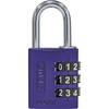 Zahlenschloss Aluminium mit verstellbaren Code 144/30 VE 6 Stk lila. ABUS | August Bremicker Söhne Bremicker