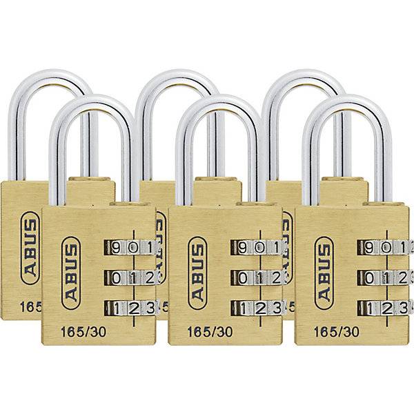 Zahlenschloss 165/30 Lock-Tag VE 6 Stk Messing. ABUS | August Bremicker Söhne Bremicker Söhne AG 65140849-1