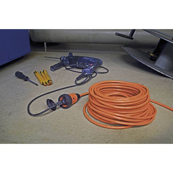 Brennenstuhl 9161100200 Strom Verlängerungskabel 16 A Grau, Orange 10.00 m H07BQ-F 3G 1,5 mm²-1
