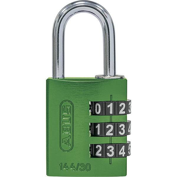 Zahlenschloss Aluminium mit verstellbaren Code 144/30 VE 6 Stk grün. ABUS | August Bremicker Söhne Bremicker-0