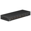 Goobay 58478 Matrix HDMI Umschalter 4 in 2 out Fernbedienung Switch 4K @ 30Hz 10 Gbit/s Toslink & 3,5 Klinke Umschaltbox