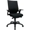 Bürodrehstuhl Autosynchr.-T.schwarz 420-550mm m.Lehnen Trgf.110kg TOPSTAR