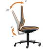 Arbeitsdrehstuhl Neon Rl.o.Polsterelement orange
