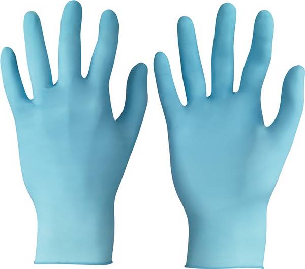 Einw.-Handsch.TouchNTuff 92-670 Gr.7,5-8 hellblau Nitril 100 St./Box