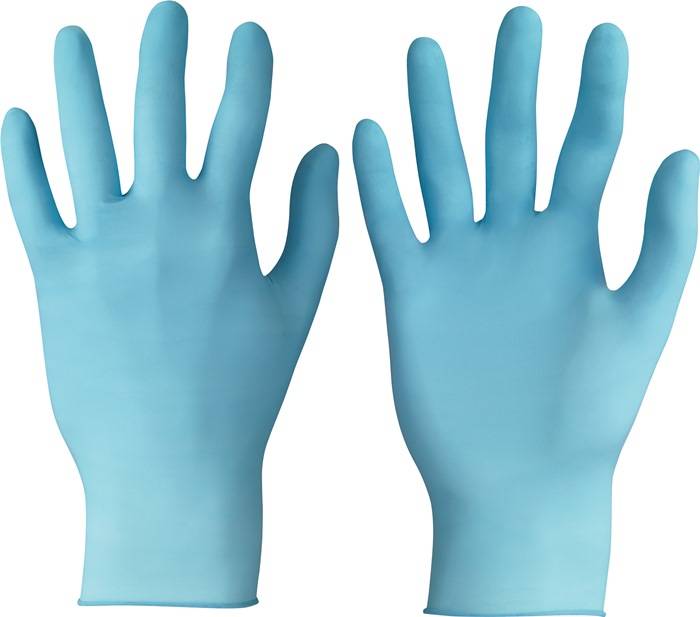 Einw.-Handsch.TouchNTuff 92-670 Gr.7,5-8 hellblau Nitril 100 St./Box-0
