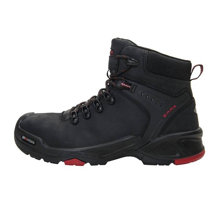 Sicherheitsstiefel Brooklyn Gr.45 W.11 schwarz/rot S3 SRC HRO EN20345 Leder BAAK-3