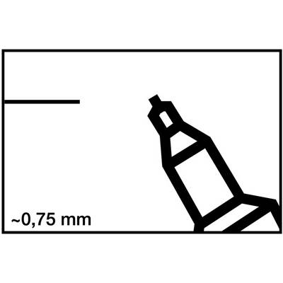 Permanentmarker 404 blau Strich-B.0,75mm Rundspitze EDDING-2