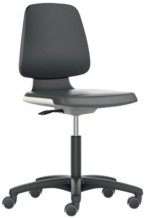 Arbeitsdrehstuhl Labsit Rl.Sitzschale blau Supertec-Gewebe schwarz-0