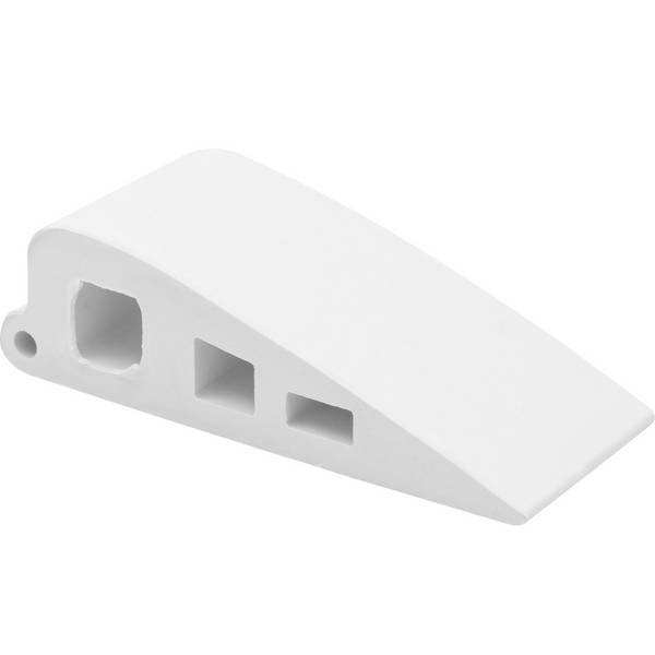 WAGNER Türkeil SOFT STICK 2tlg. - 60 x 20 x 15 mm, Vollgummi weiß, zum Unterschieben, schützt Tür und Wand - 15691502