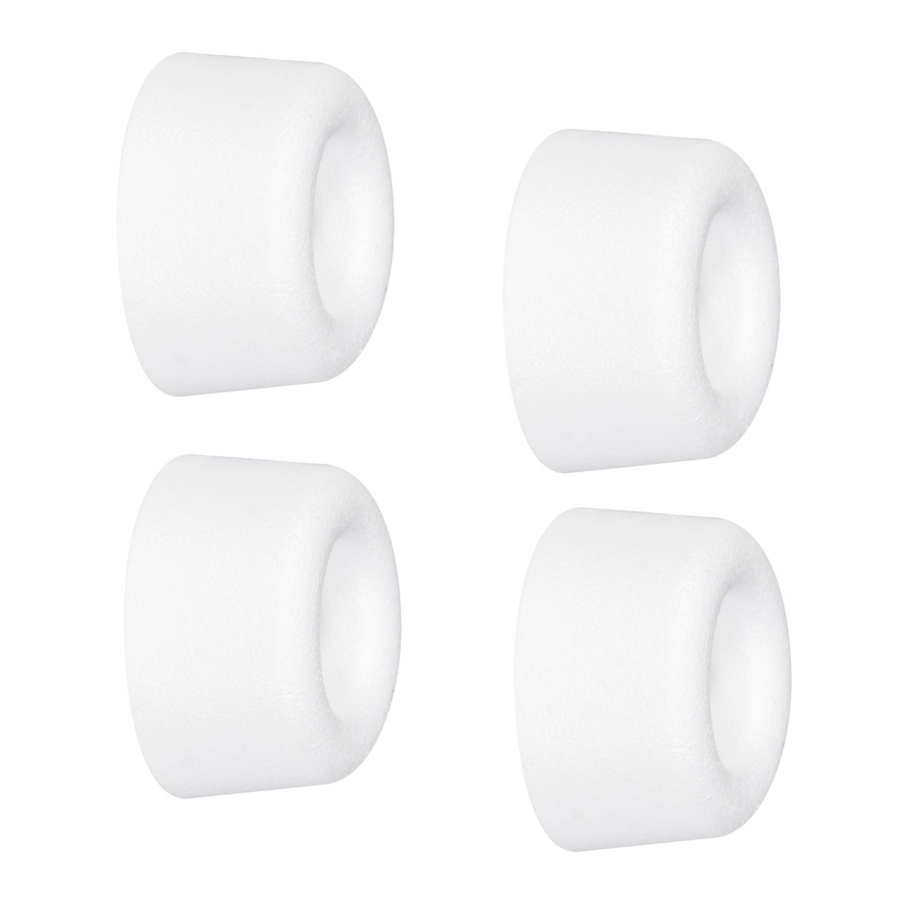 WAGNER Wandtürstopper VULKANO MINI 4tlg. Set - Ø 20 x 10 mm, Vollgummi, weiß, zum Schrauben - 15501104-0