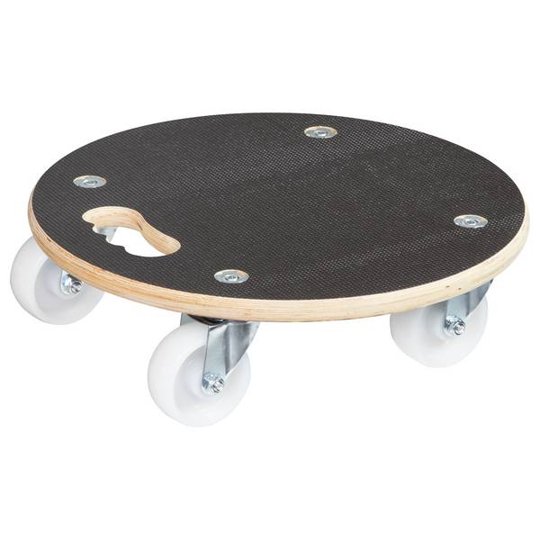 WAGNER Transporthilfe Multiplex MAXIGRIP 18 mm - Ø 38 x 11 cm, Rollen Ø 75 mm, Tragkraft 300 kg - 20110801