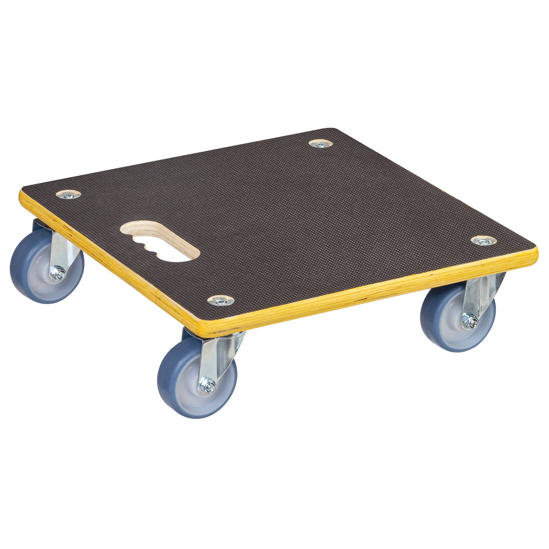 WAGNER Transporthilfe Multiplex MAXIGRIP - 38 x 38 x 11 cm, softe Rollen Ø 75 mm, Tragkraft 300 kg - 20134001-0