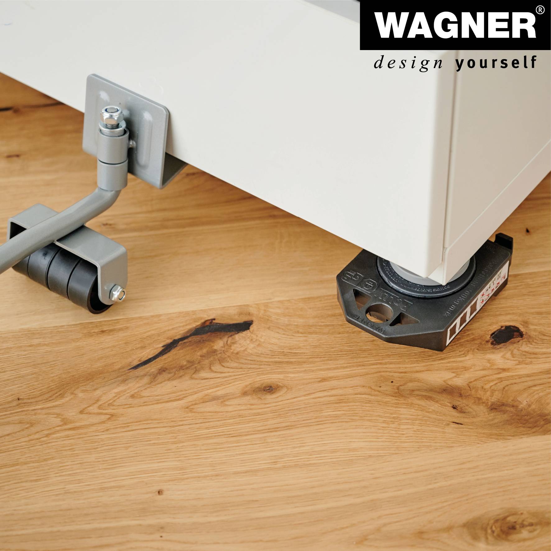 WAGNER Transporthilfe LIFT & ROLL Kombi-Set 5 tlg. - 4 Rollys + 1 Lifter/Möbelheber, Gesamt-Tragkraft 800 kg - 20311305-3
