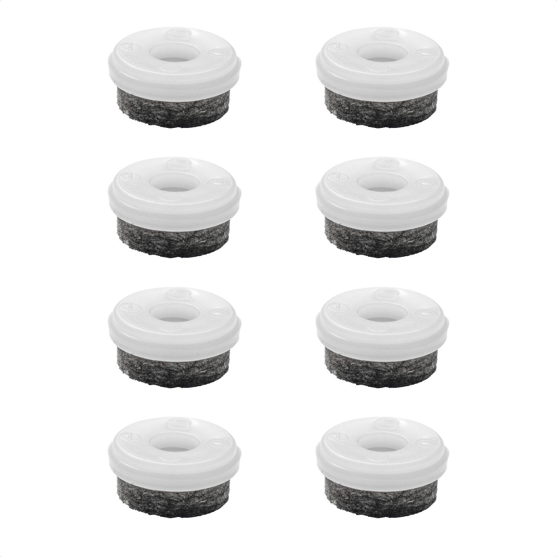 WAGNER QuickClick® Filzgleiter ULTRASOFT - 8er-Set Ersatzgleiter Ø 20 mm - für Basis Ø 20 mm - DE Ware - 15829300-0