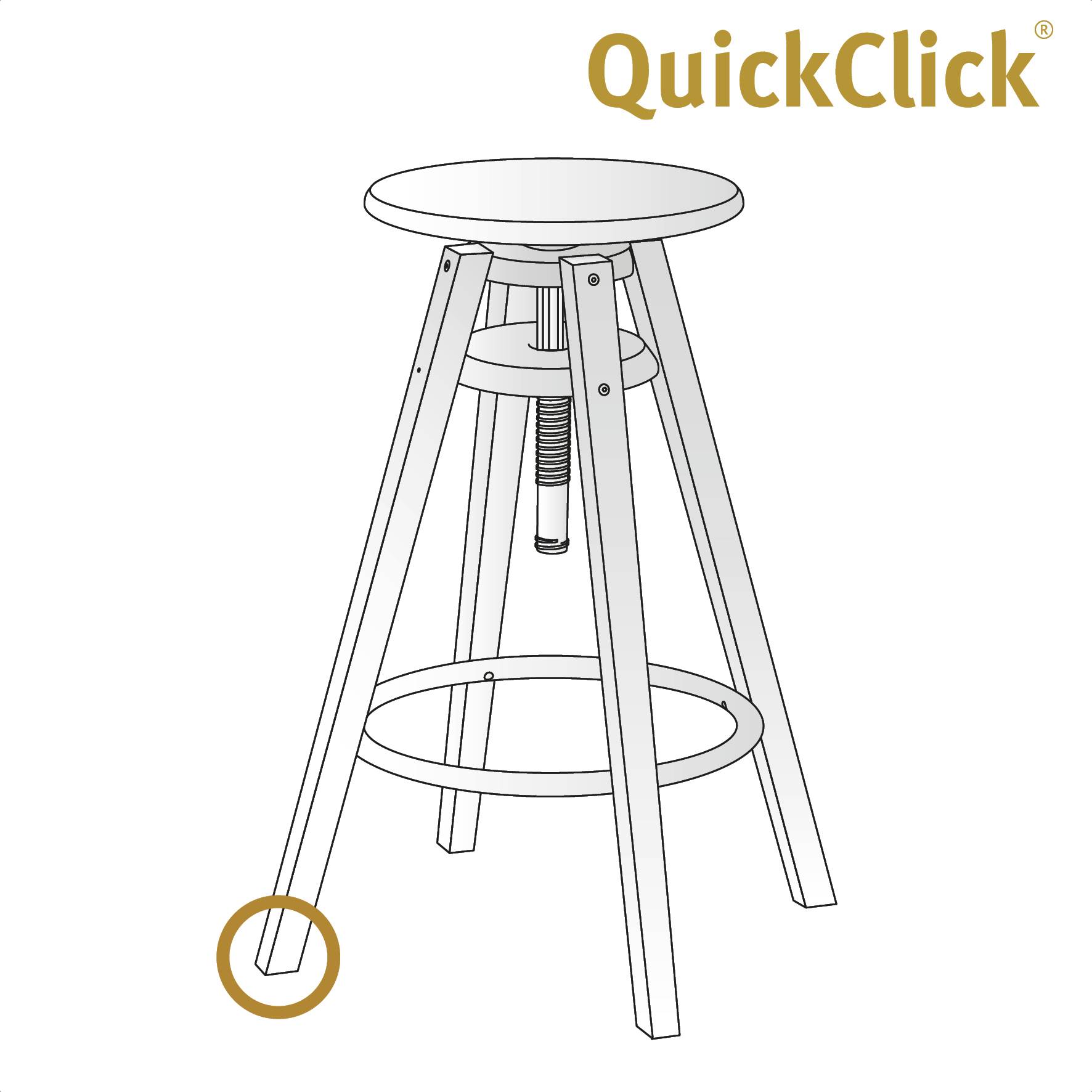 WAGNER QuickClick® Filzgleiter ULTRASOFT - 8er-Set Ersatzgleiter Ø 20 mm - für Basis Ø 20 mm - DE Ware - 15829300-4