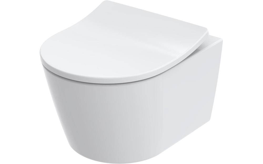 TOTO RP Tiefspül-Wand-WC compact, randlos, Tornado Flush-Düsenspülung, Keramik Cefiontect, Weiß-0