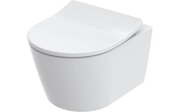 TOTO RP Tiefspül-Wand-WC compact, randlos, Tornado Flush-Düsenspülung, Keramik Cefiontect, Weiß