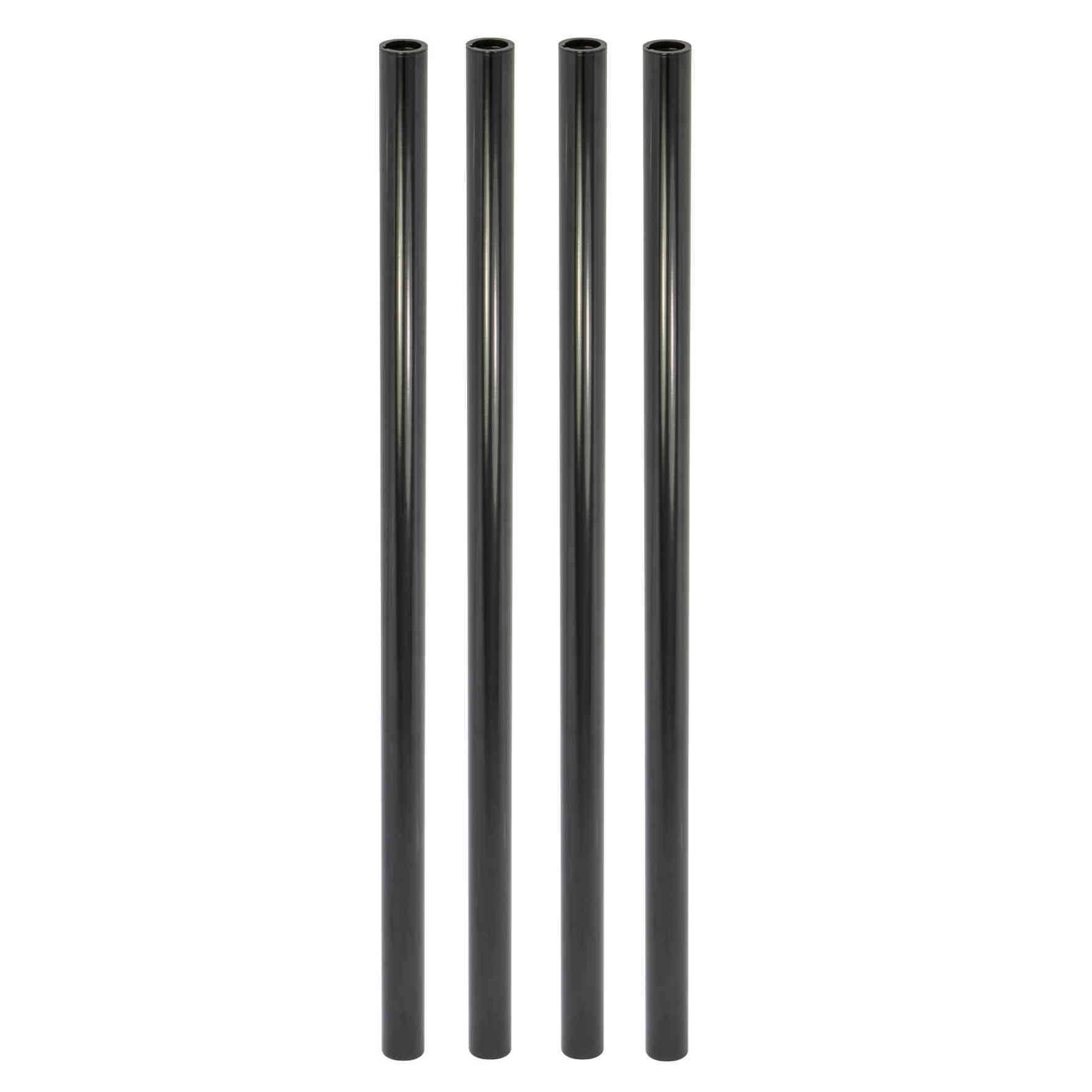 WAGNER Möbelbein/Möbelfuß TENO Starter-Set-4tlg. - Ø 30 x 700 mm, QuickClick® Gleiter&Zubehör, Stahl schwarz - 12107204-0
