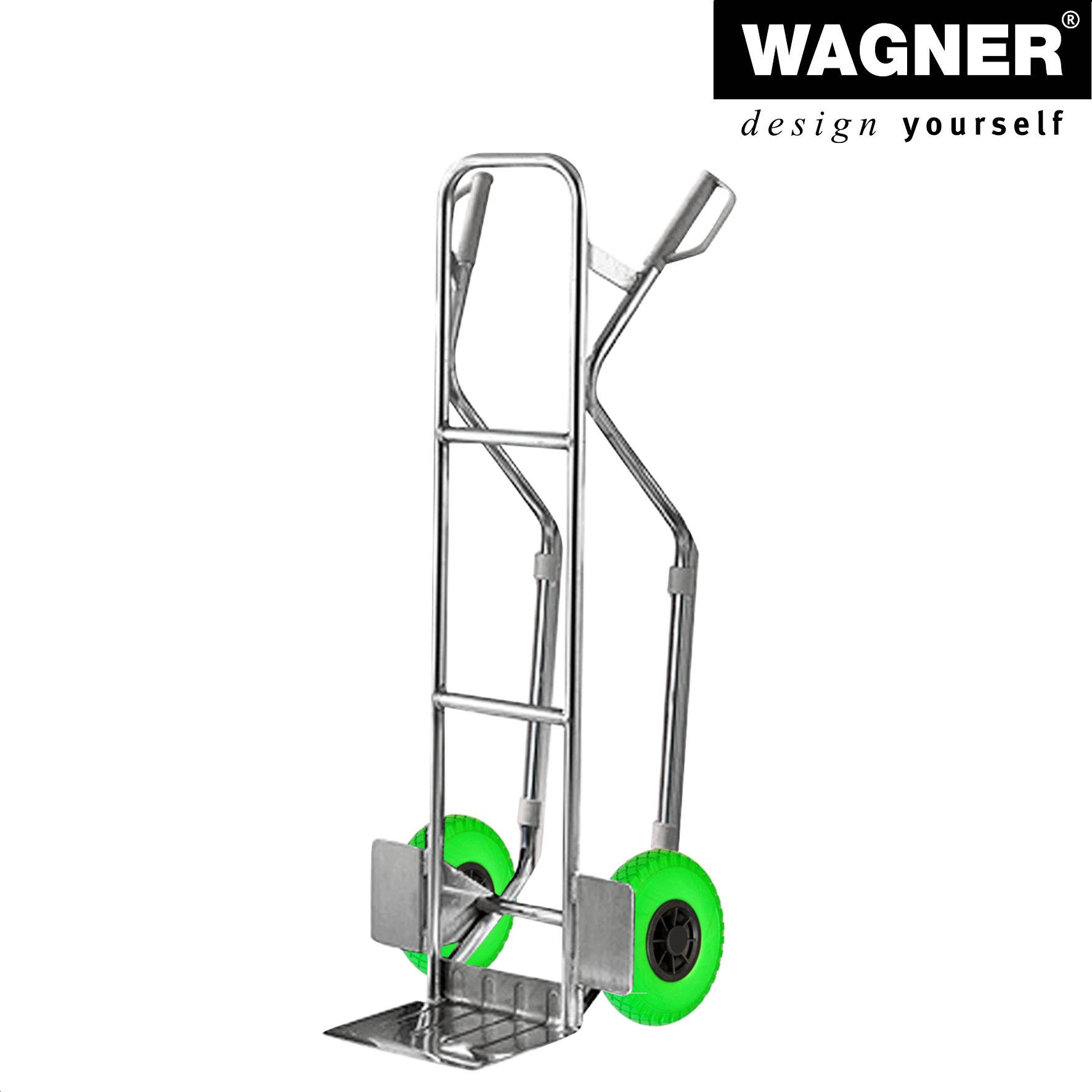 WAGNER Sackkarrenrad - PANNENSICHER - PU geschäumtes Rad Ø 260 mm, Felge 75 mm, Achse 20 mm, Tragkraft 100 kg - 04826201-2