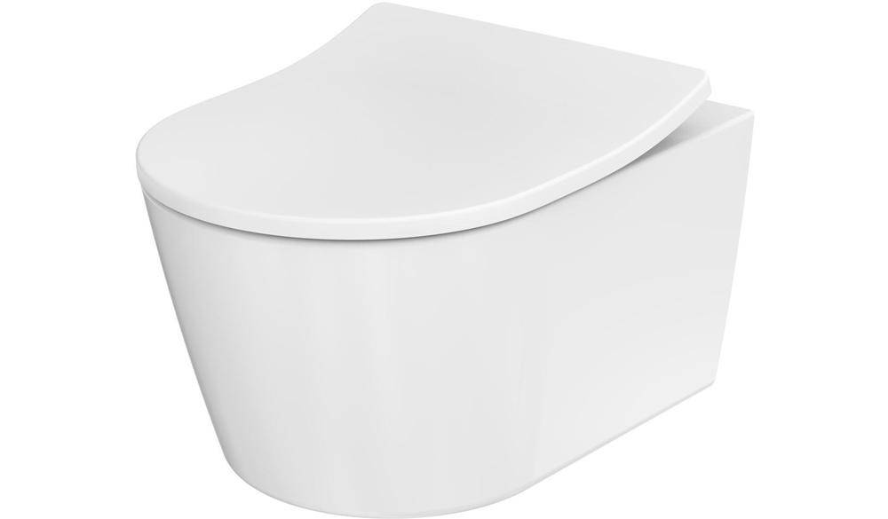 TOTO RP Tiefspül-Wand-WC, randlos, revidierte Befestigung, Tornado Flush-Düsenspülung, Keramik Cefiontect, Weiß-0