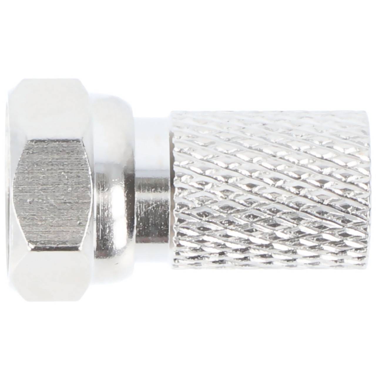 Goobay Aufdreh-F-Stecker 7,0 mm - Aufdreh-Adapter aus Zink mit Nickelkontakten-4