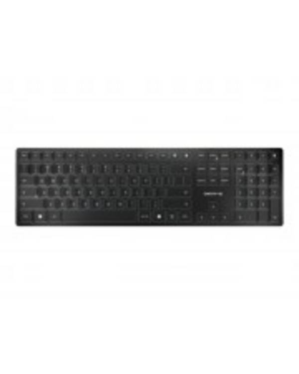 Cherry KW 9100 SLIM Tastatur kabellos 2,4 GHz Bluetooth 4.0 QWERTY Englisch Europa Tastenschalter: CHERRY SX Schwarz