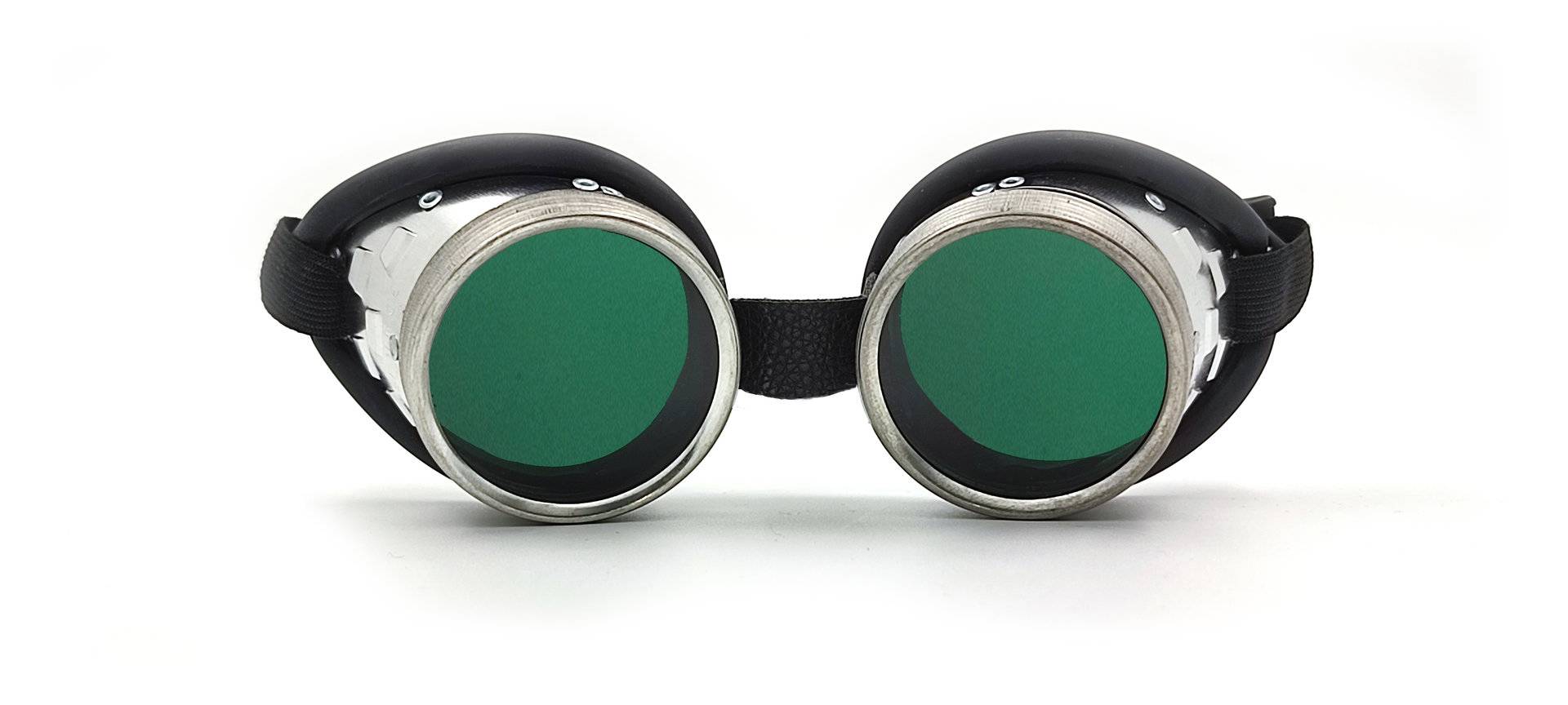 Schutzbrille rund im Retrolook mit Schutzstufe DIN 3 Gläser Ø 50 mm-3