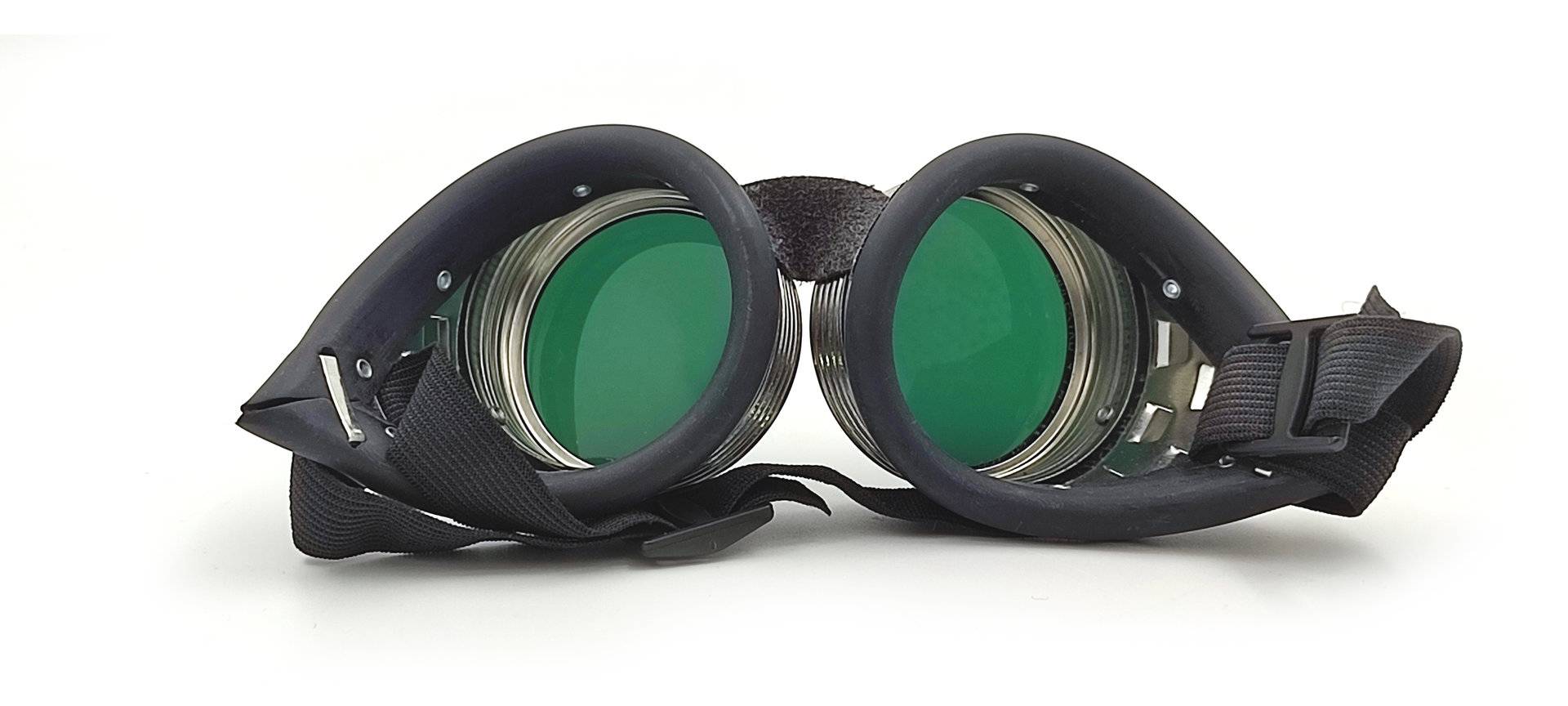 Schutzbrille rund im Retrolook mit Schutzstufe DIN 3 Gläser Ø 50 mm-4
