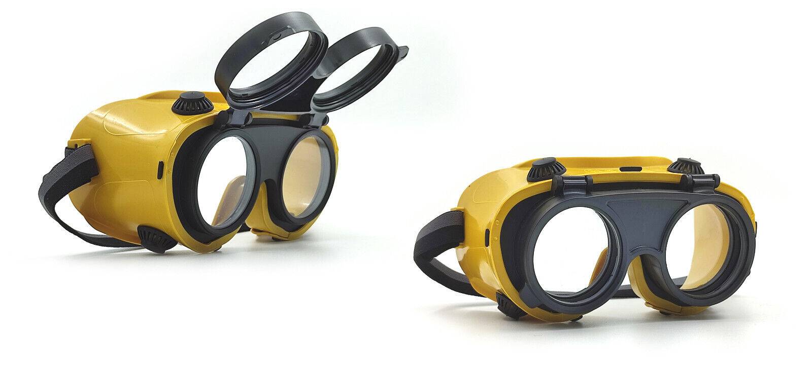 Vollschutzbrille mit Klapprahmen für Ø 50 mm Gläser belüftet-1