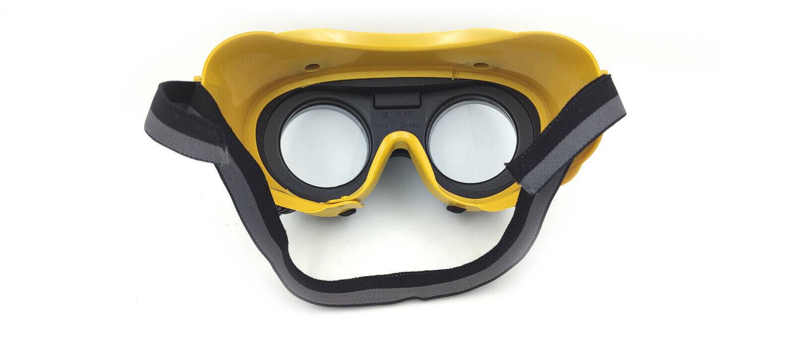 Vollschutzbrille mit Klapprahmen und Gewinderingen für Ø 50 mm Gläser belüftet-4