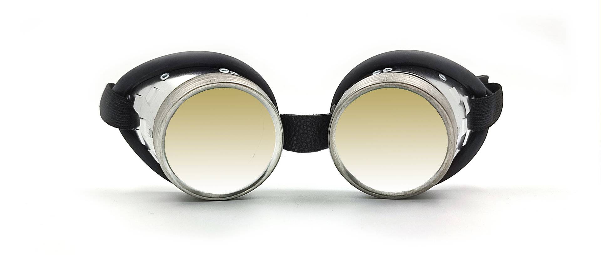 Schutzbrille rund im Retrolook mit Schutzstufe DIN 7 verspiegelte Gläser Ø 50 mm-3