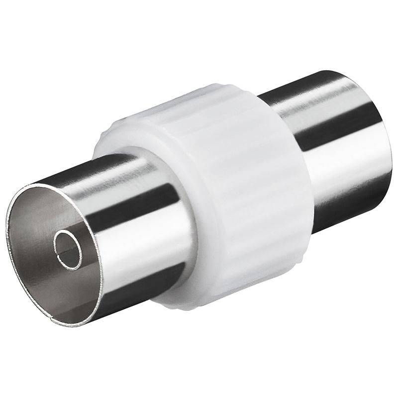 Goobay Koax-Adapter: Koax-Buchse > Koax-Buchse Kunststoff-5