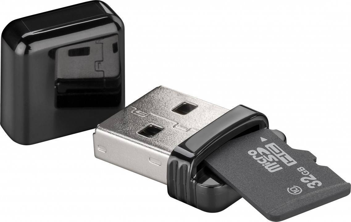 Goobay Kartenlesegerät USB 2.0 zum Lesen von MicroSD-Speicherkarten-3