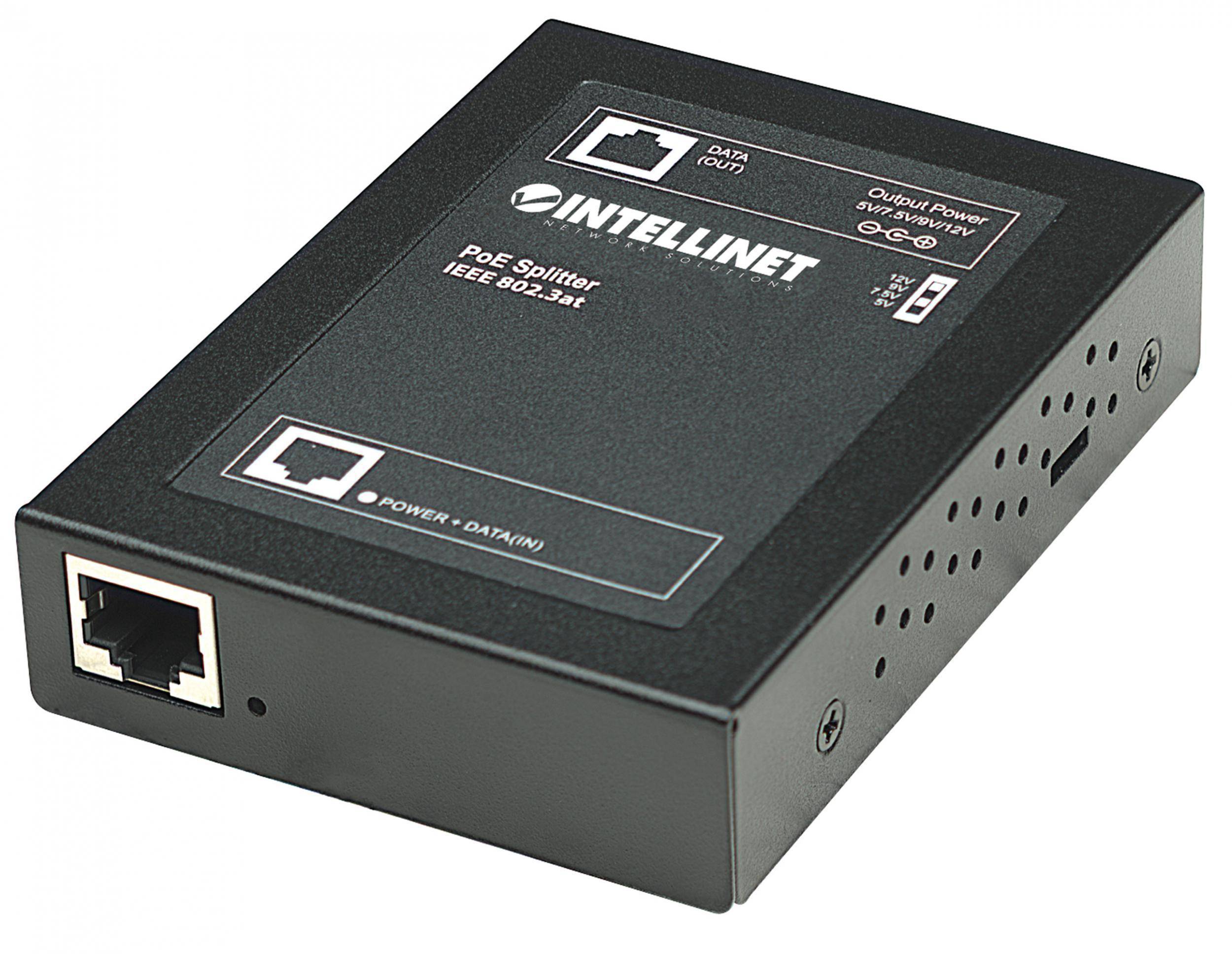 Intellinet PoE+ Splitter, IEEE802.3at mit 5 / 7,5 / 9 / 12 V DC Ausgangsspannung-2