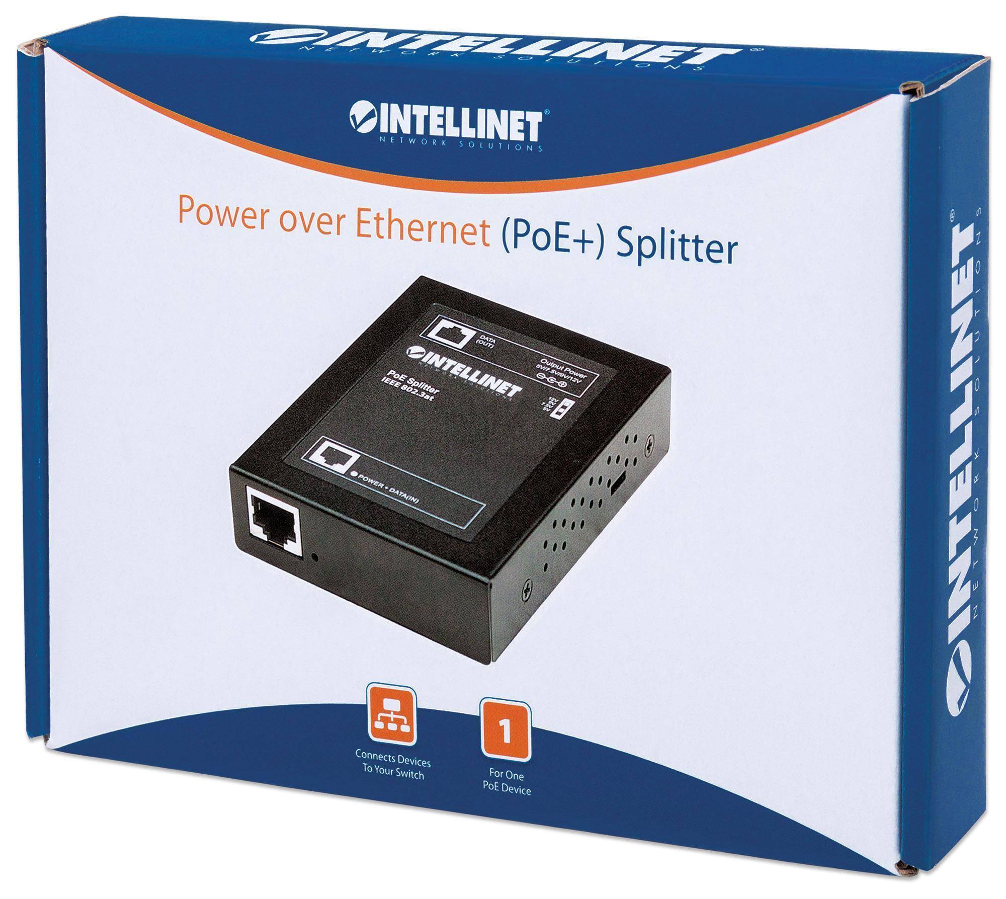 Intellinet PoE+ Splitter, IEEE802.3at mit 5 / 7,5 / 9 / 12 V DC Ausgangsspannung-3