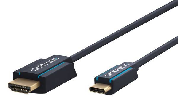 Clicktronic USB-C™-auf-HDMI™-Adapterkabel Premium-Kabel | USB-C™-Stecker HDMI™-Stecker | 1,0 m | 4K @ 60 Hz 1 m