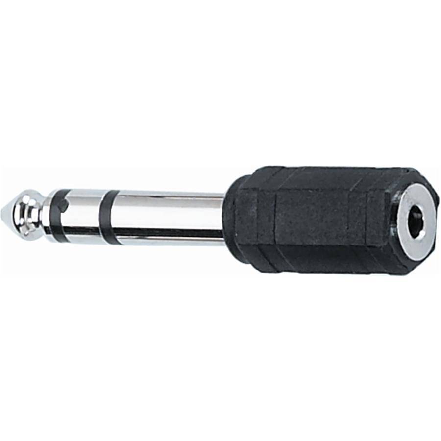 Goobay Kopfhörer Adapter, AUX Klinke 6,35 mm zu 3,5 mm 1x 6,35-mm-Klinkenstecker (3-polig, stereo) > 1x 3,5-mm-Klinkenku-1