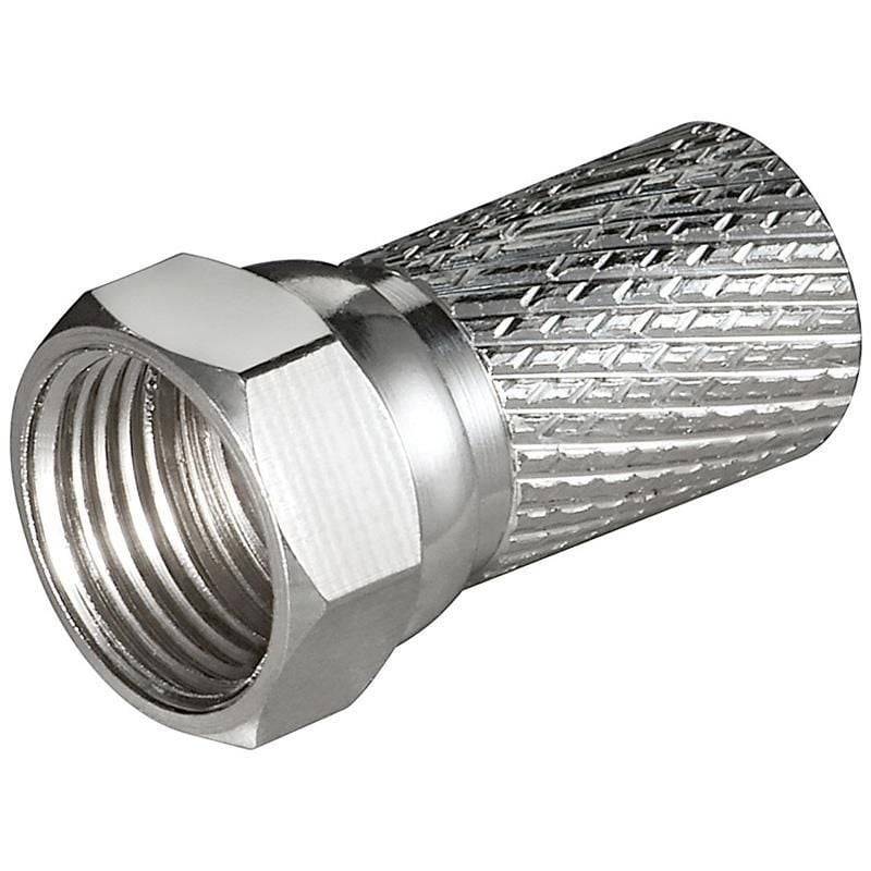 Goobay Aufdreh-F-Stecker 7,0 mm - Aufdreh-Adapter aus Zink mit Nickelkontakten-5