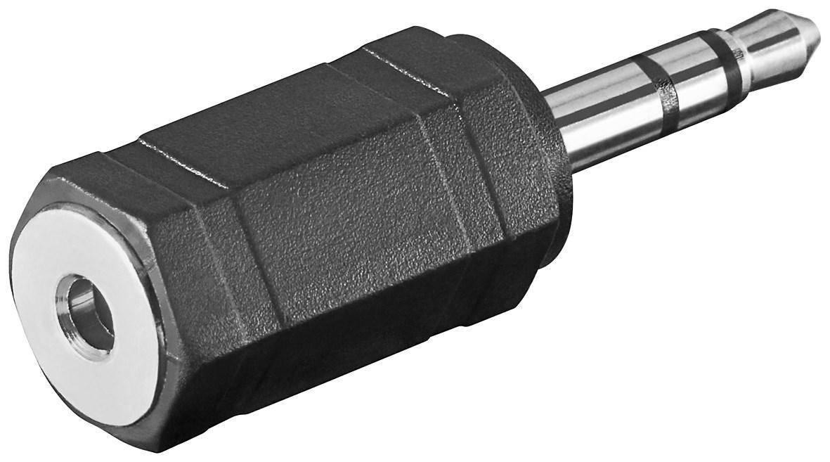Goobay Kopfhörer-Adapter, AUX-Klinke 3,5 mm zu 2,5 mm - 1x 3,5-mm-Klinkenstecker (3-polig, stereo) > 1x...-5